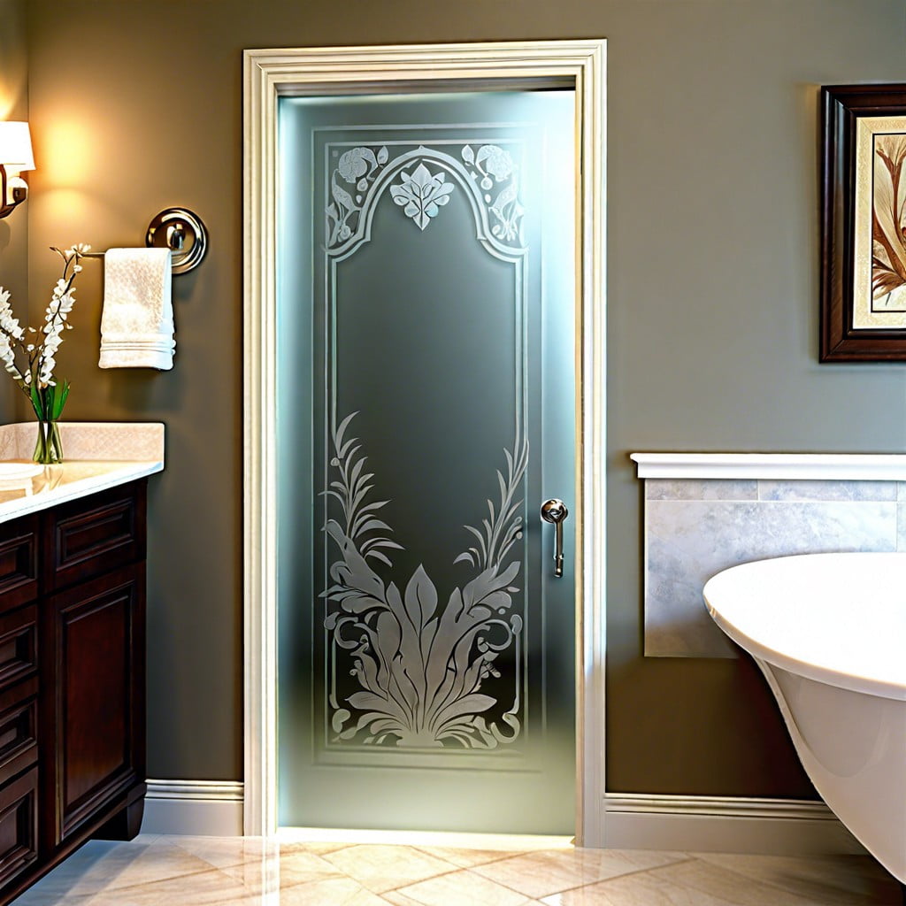 etched glass pocket doors a focal point