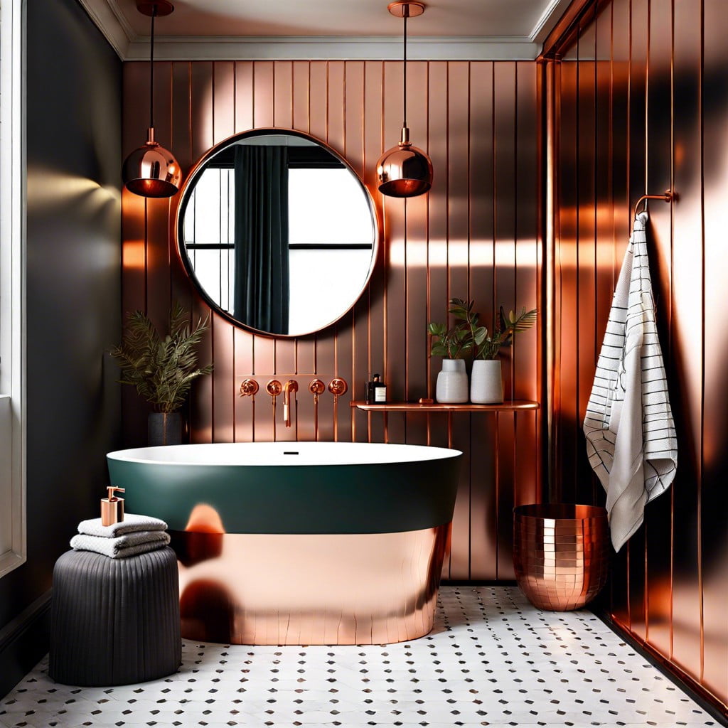 experiment with copper finishes