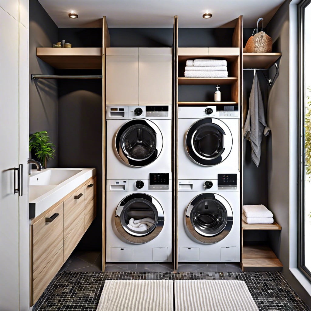 full size vs compact appliances for small bathroom and laundry combos