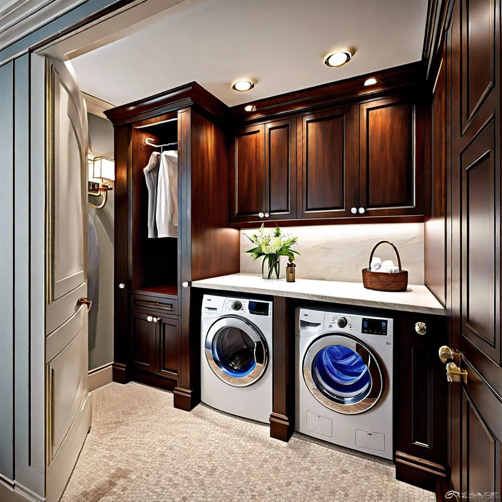 hidden washer and dryer in the bathroom innovative ideas