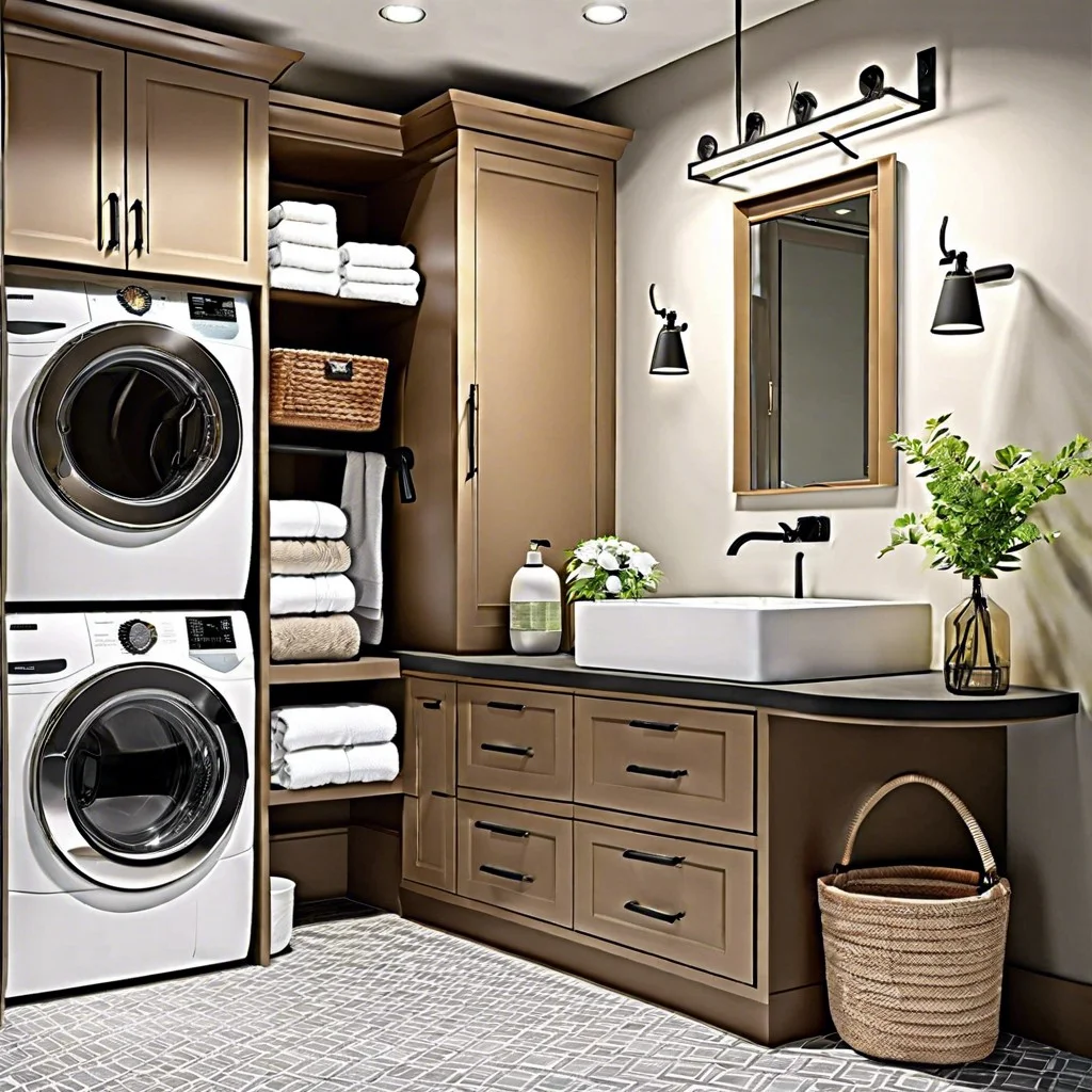 ideas for a pet friendly bathroom laundry room combo