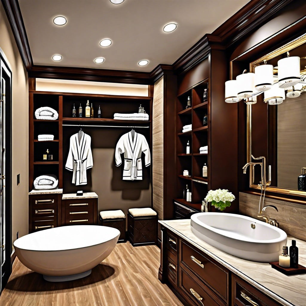 luxurious executive style bathroom robes