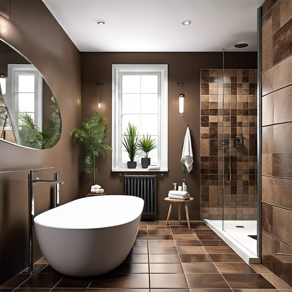 mix and match brown tiles