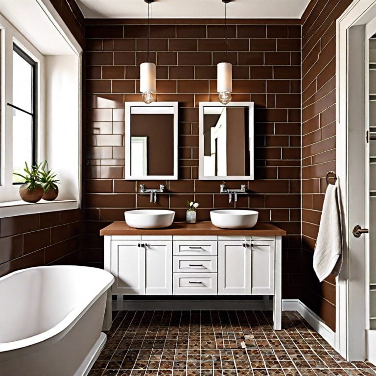 30 Brown Tile Bathroom Ideas for a Stylish Remodel