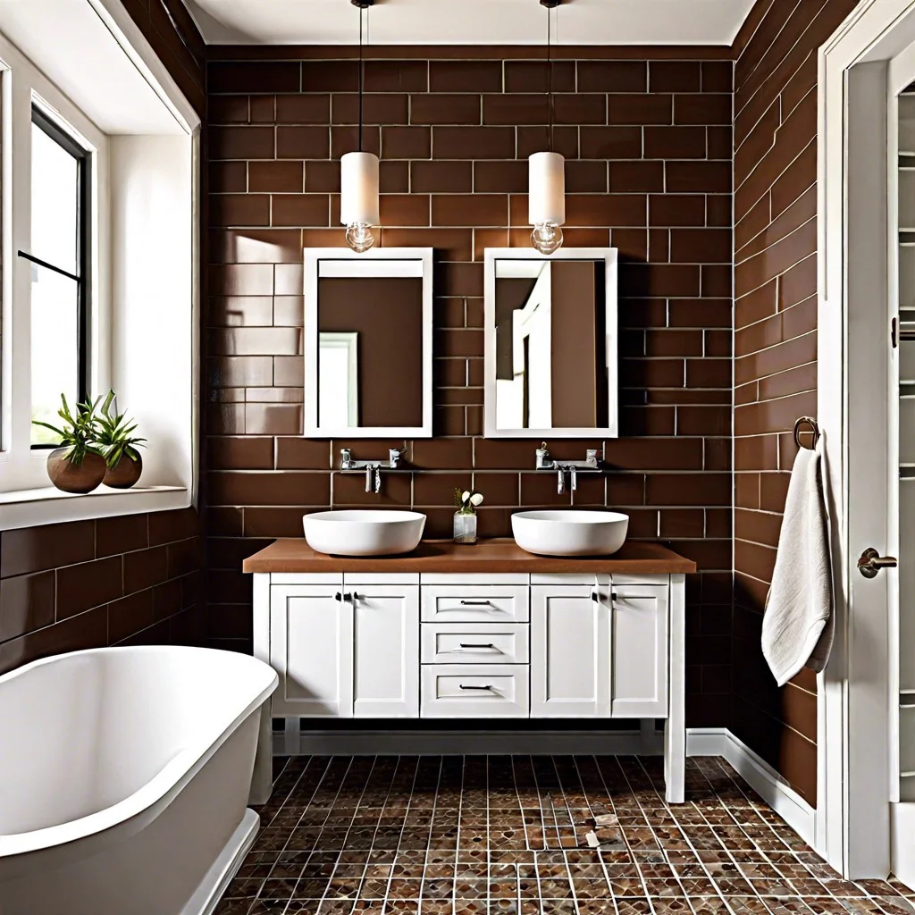 pocket friendly brown tile redo