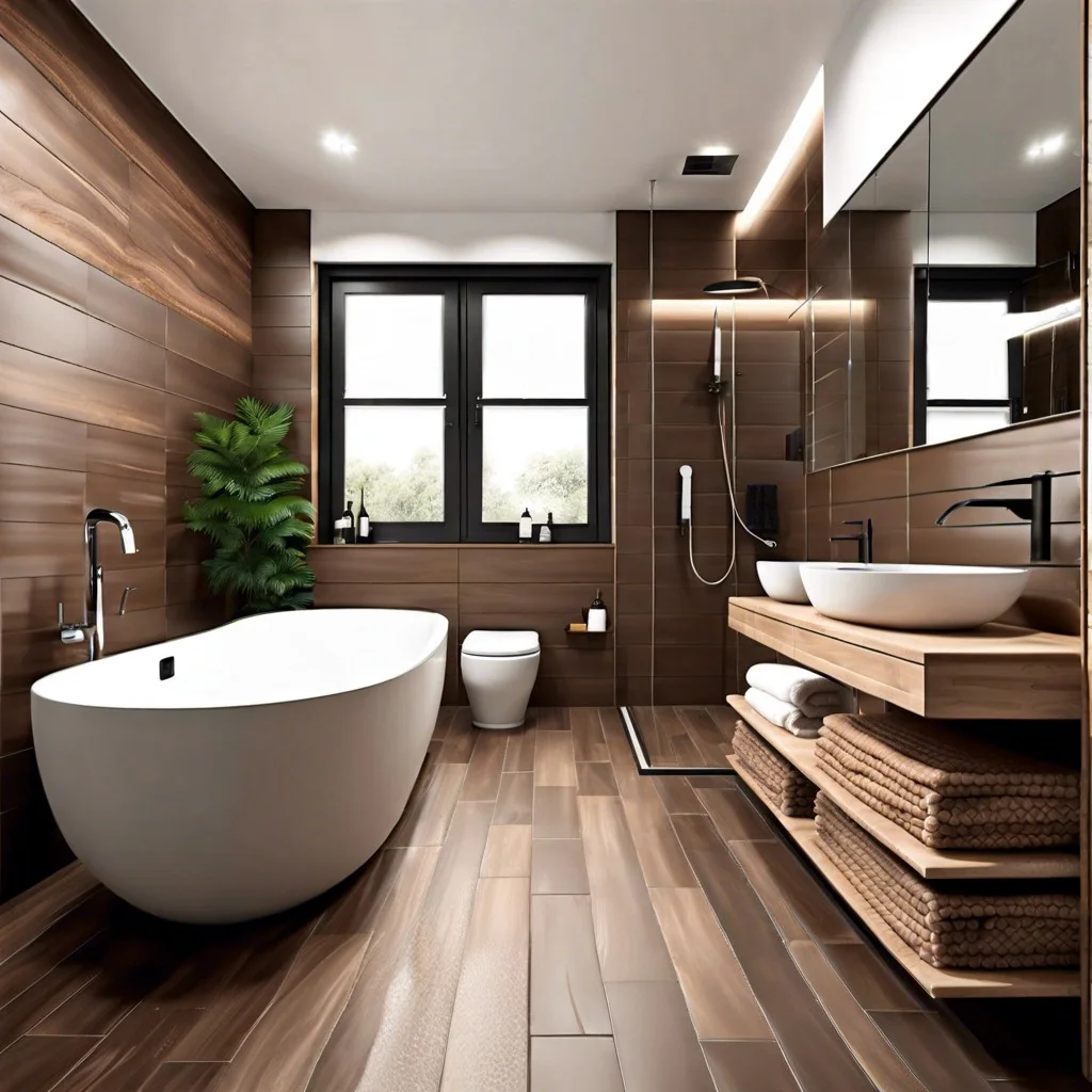 porcelain wood like brown tile