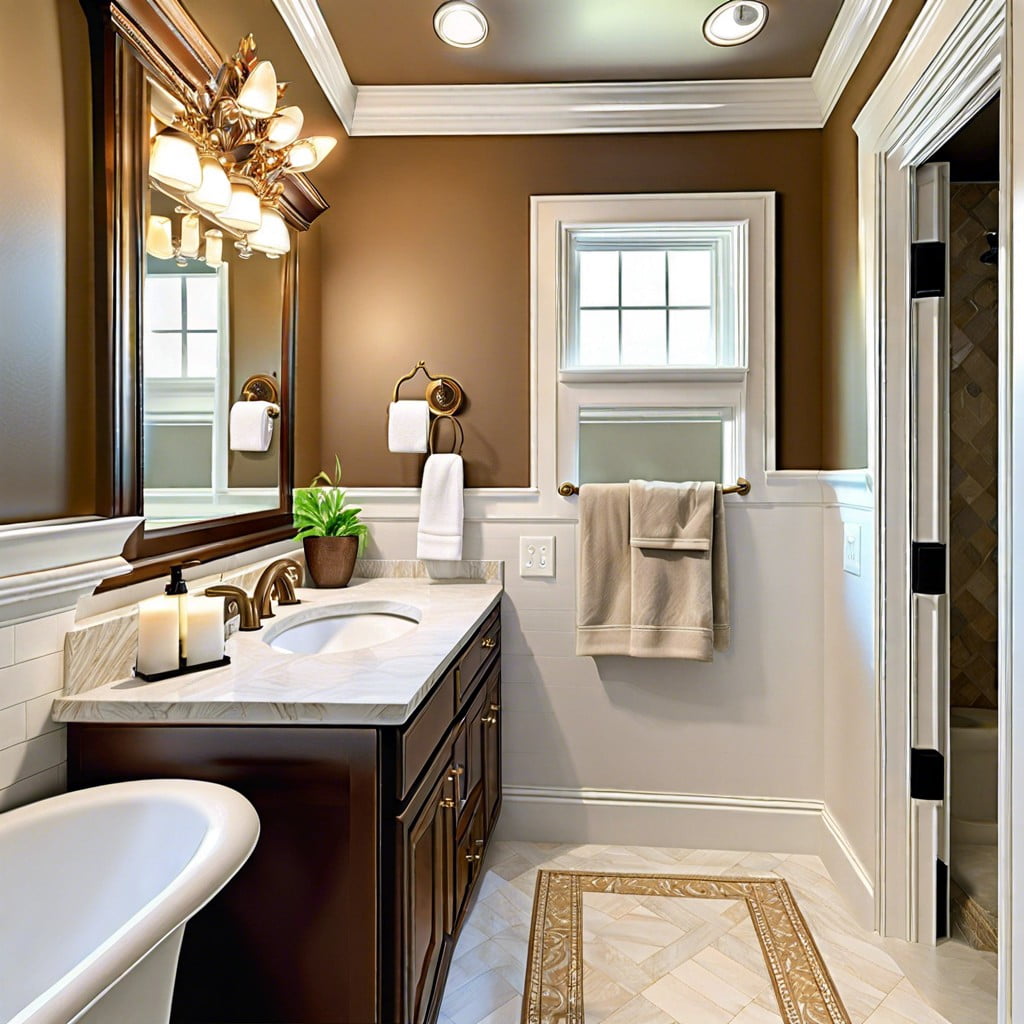 tips for maintaining and cleaning bathroom crown molding