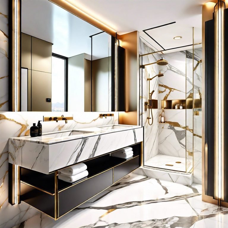 30 Calacatta Gold Bathroom Ideas for an Opulent Home Makeover