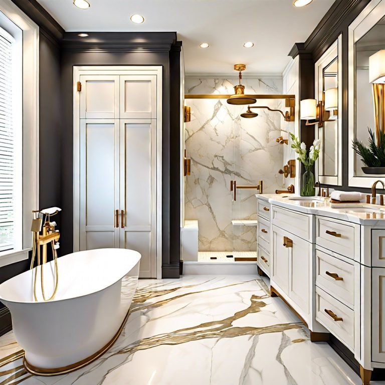 30 Calacatta Gold Bathroom Ideas for an Opulent Home Makeover