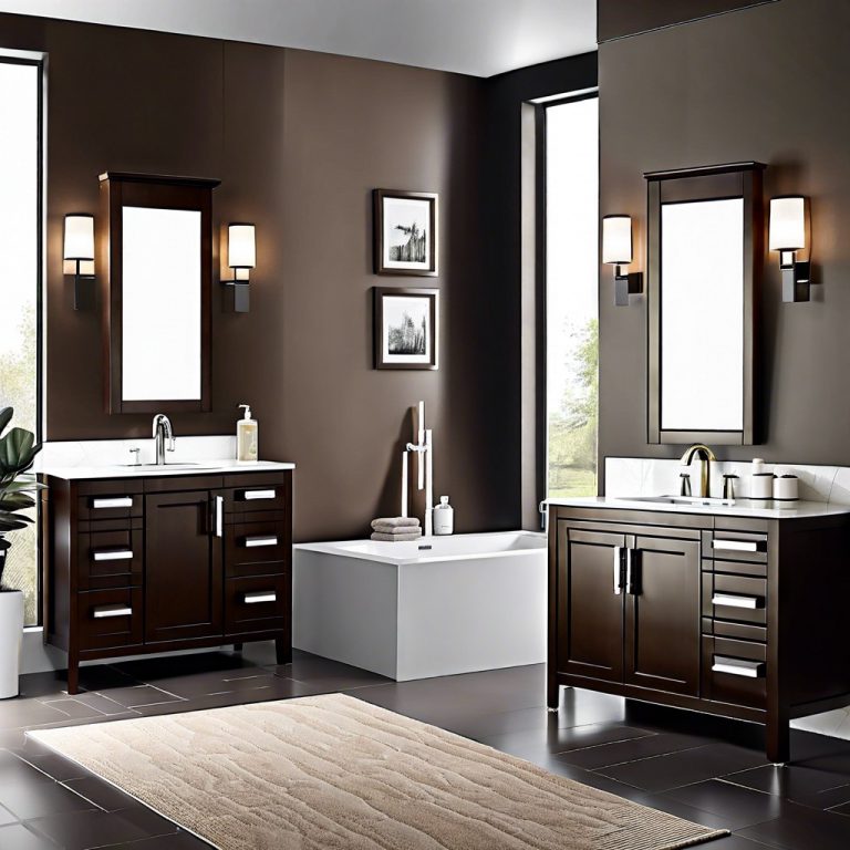 21 Dark Brown Vanity Bathroom Ideas for a Classy Aesthetic