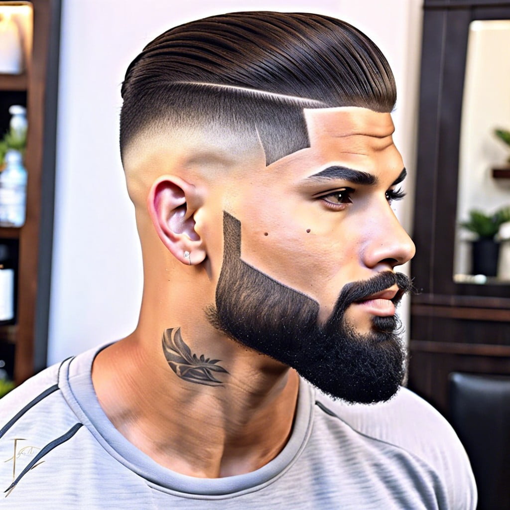 1 athletic inspired low fade with line up