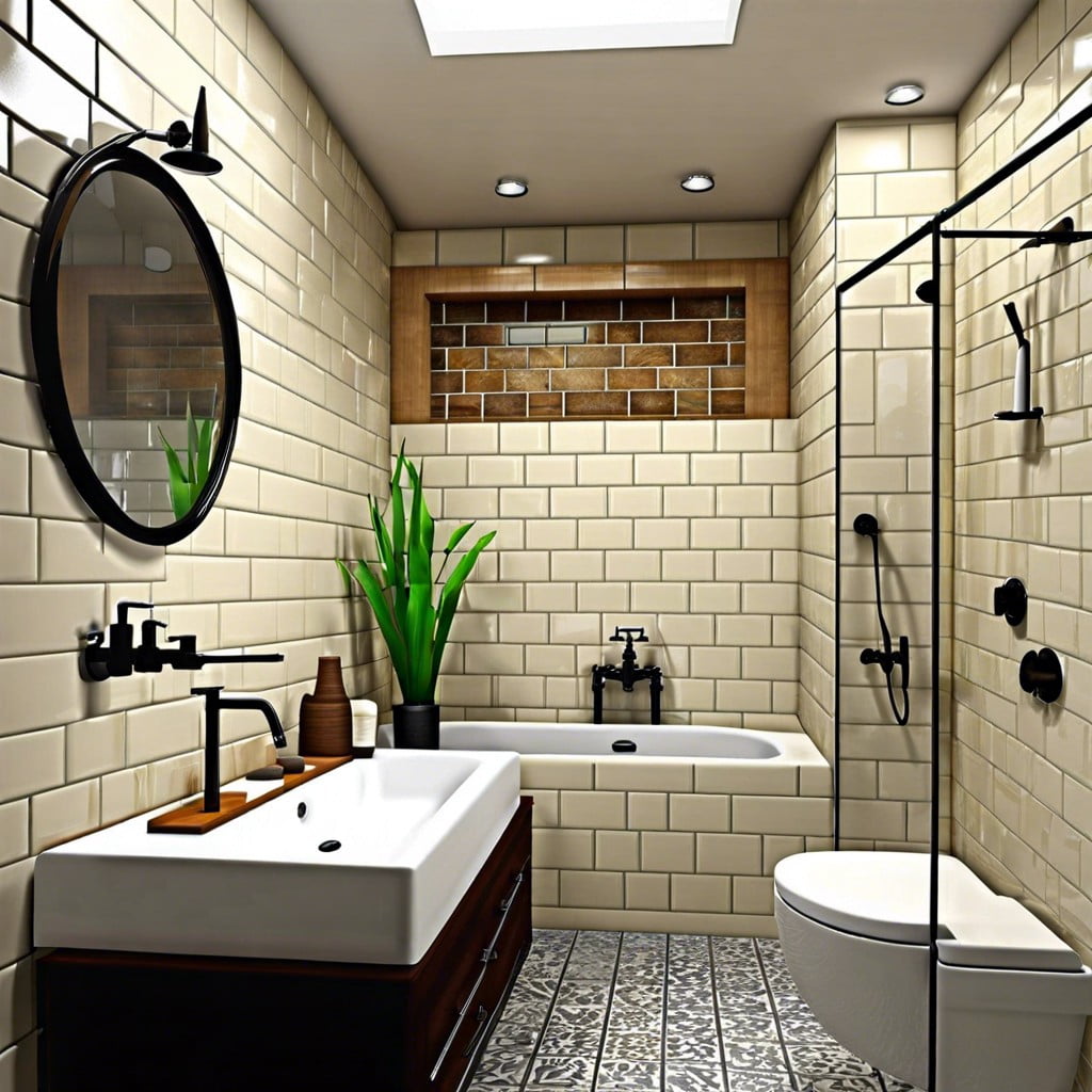 10 benefits of half tiled bathrooms