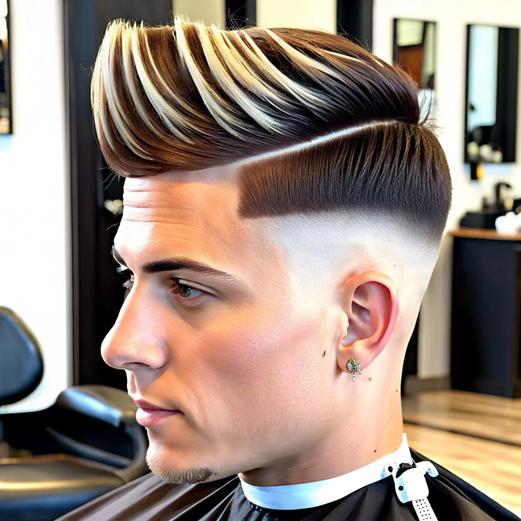 12 low fade with asymmetrical fringe