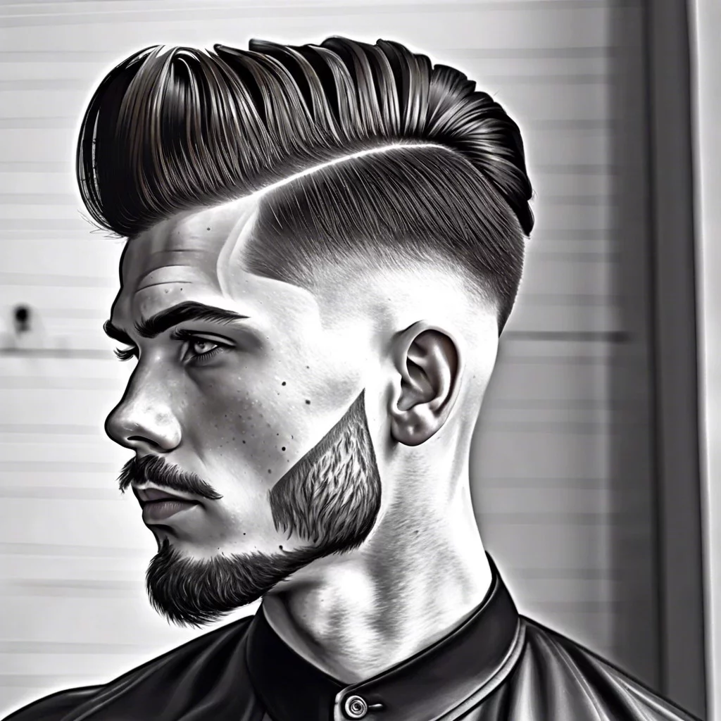 26 classic pompadour with burst fade