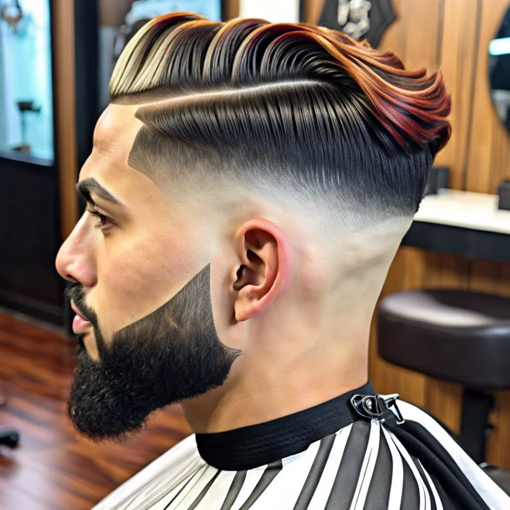 9 design line with wavy medium low fade