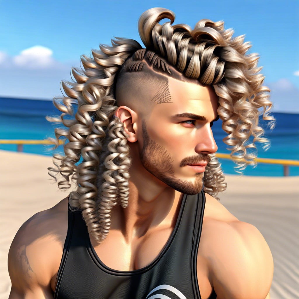 active lifestyle curly mullet