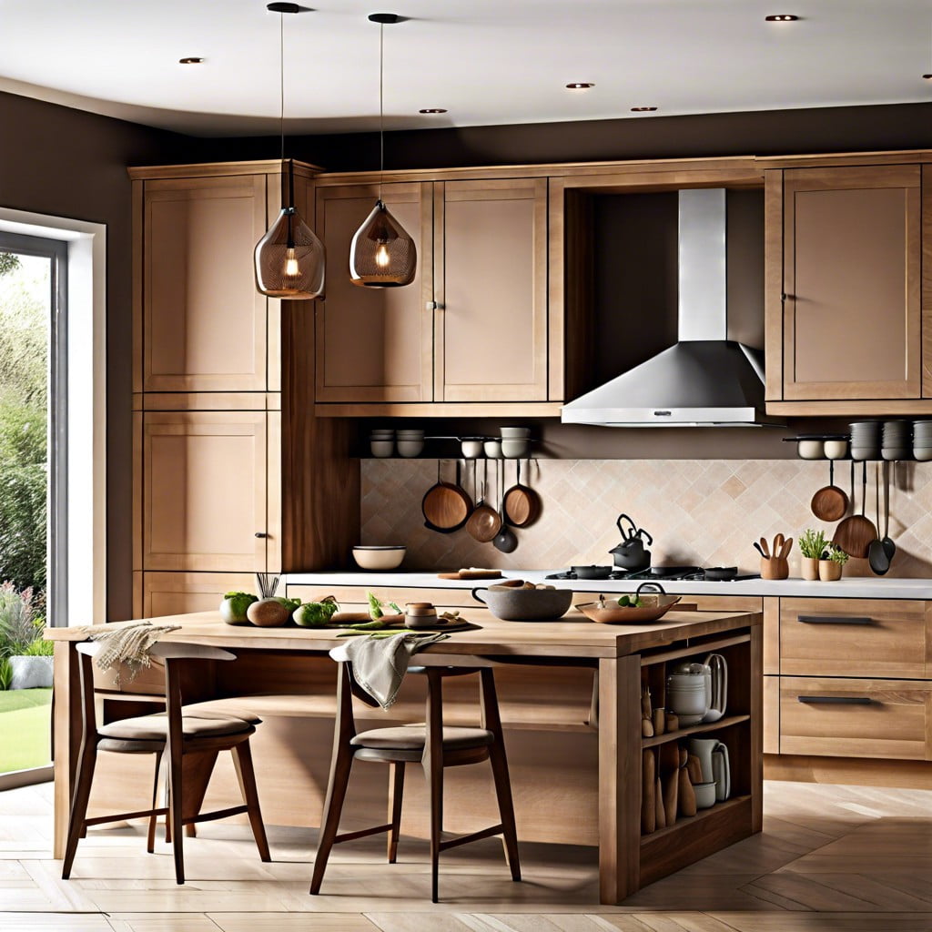 balance and harmony earth tones in kitchen design