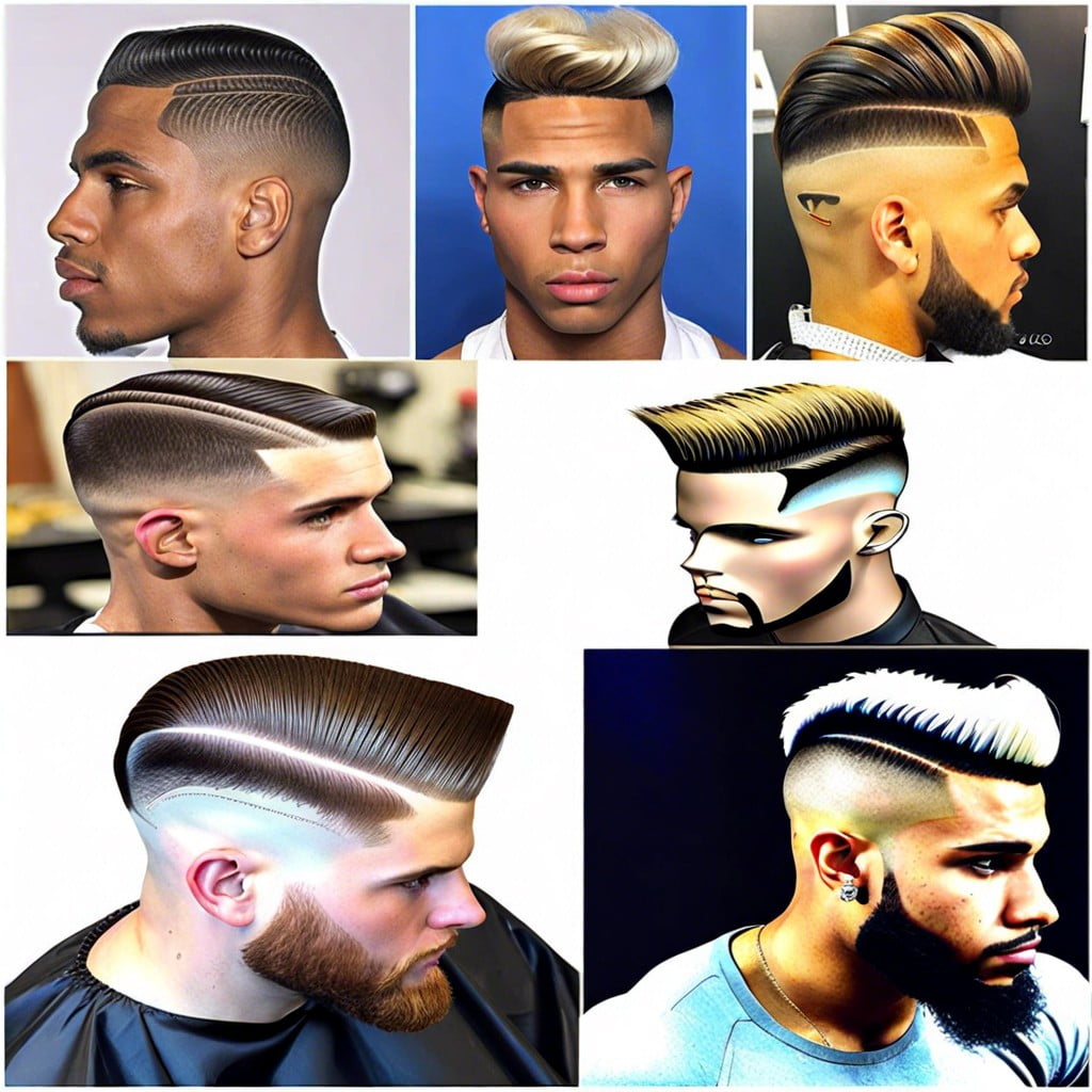 before and after evolution of taper fade bajo hairstyles through the decades