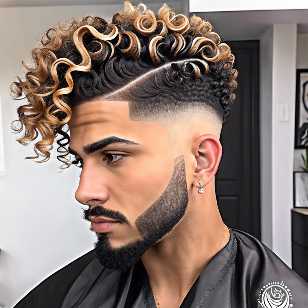 burst fade for curly hair a photo gallery for inspiration