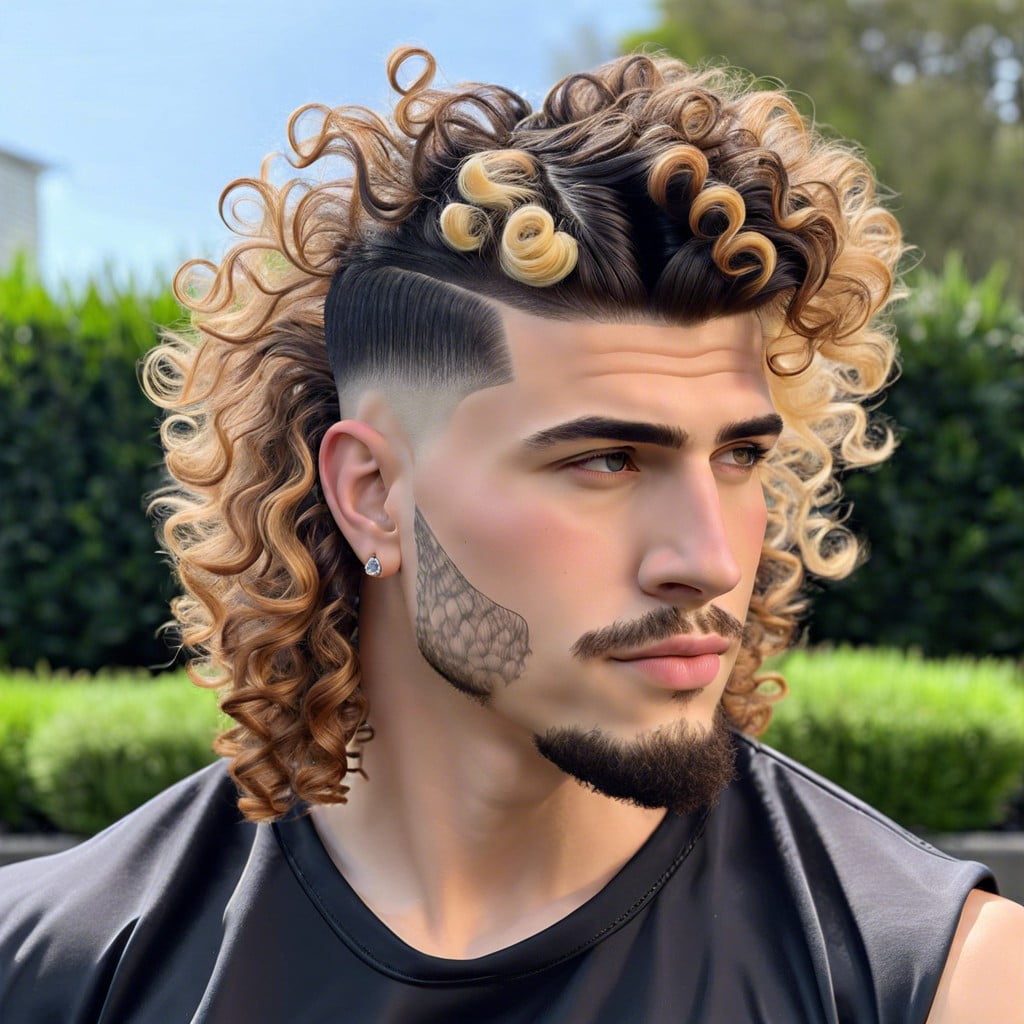 burst fade mullet for thick hair
