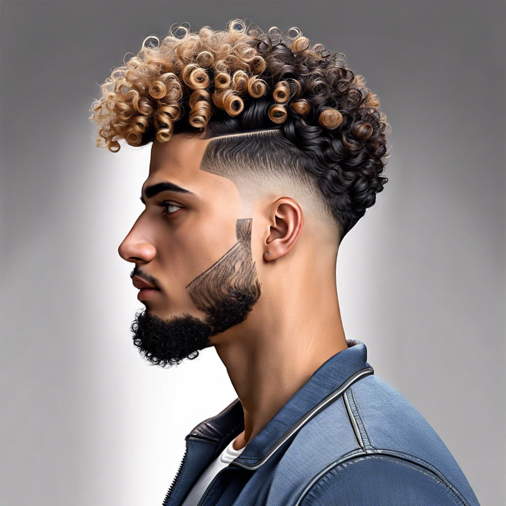 burst fade on curly hair a bold and stylish statement