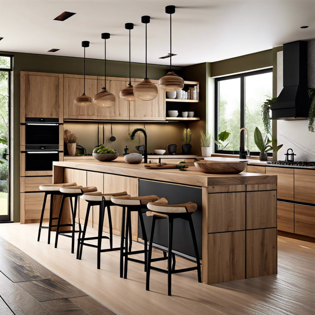 earthy kitchen design with a modern twist