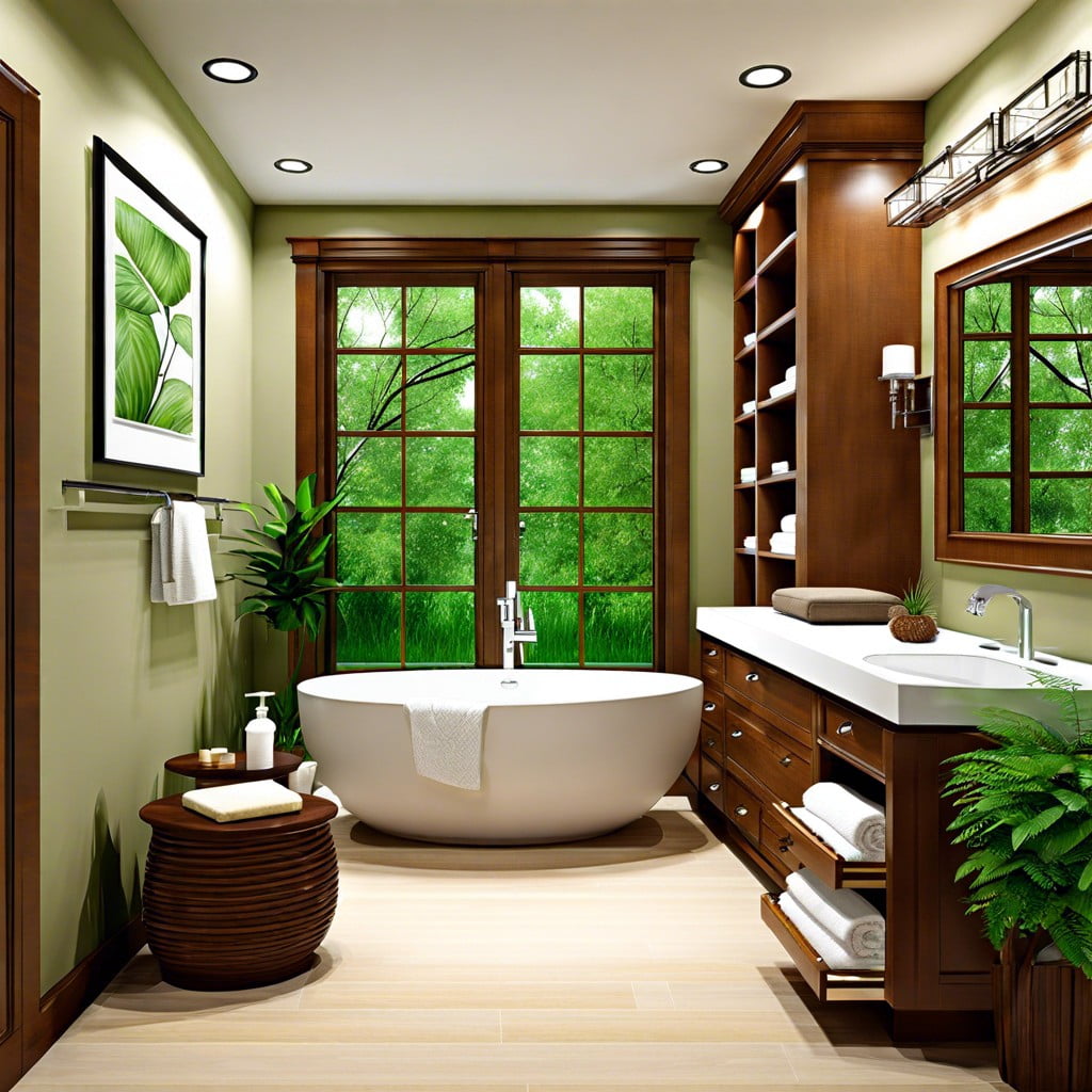 eco friendly suggestions for his and hers bathroom