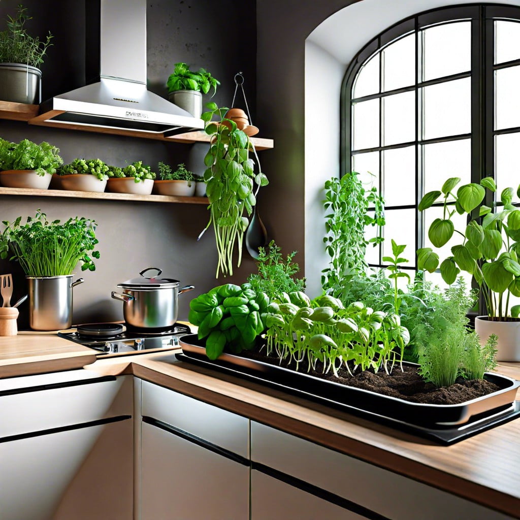 fresh herb kitchen garden