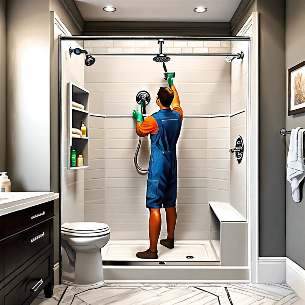 how to install shower trim