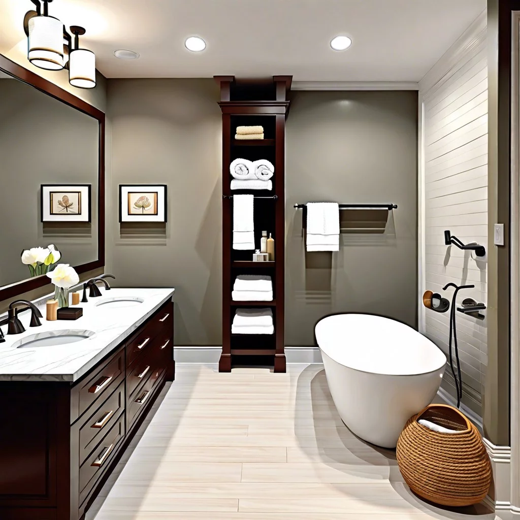 how to maintain a clean and organized bathroom