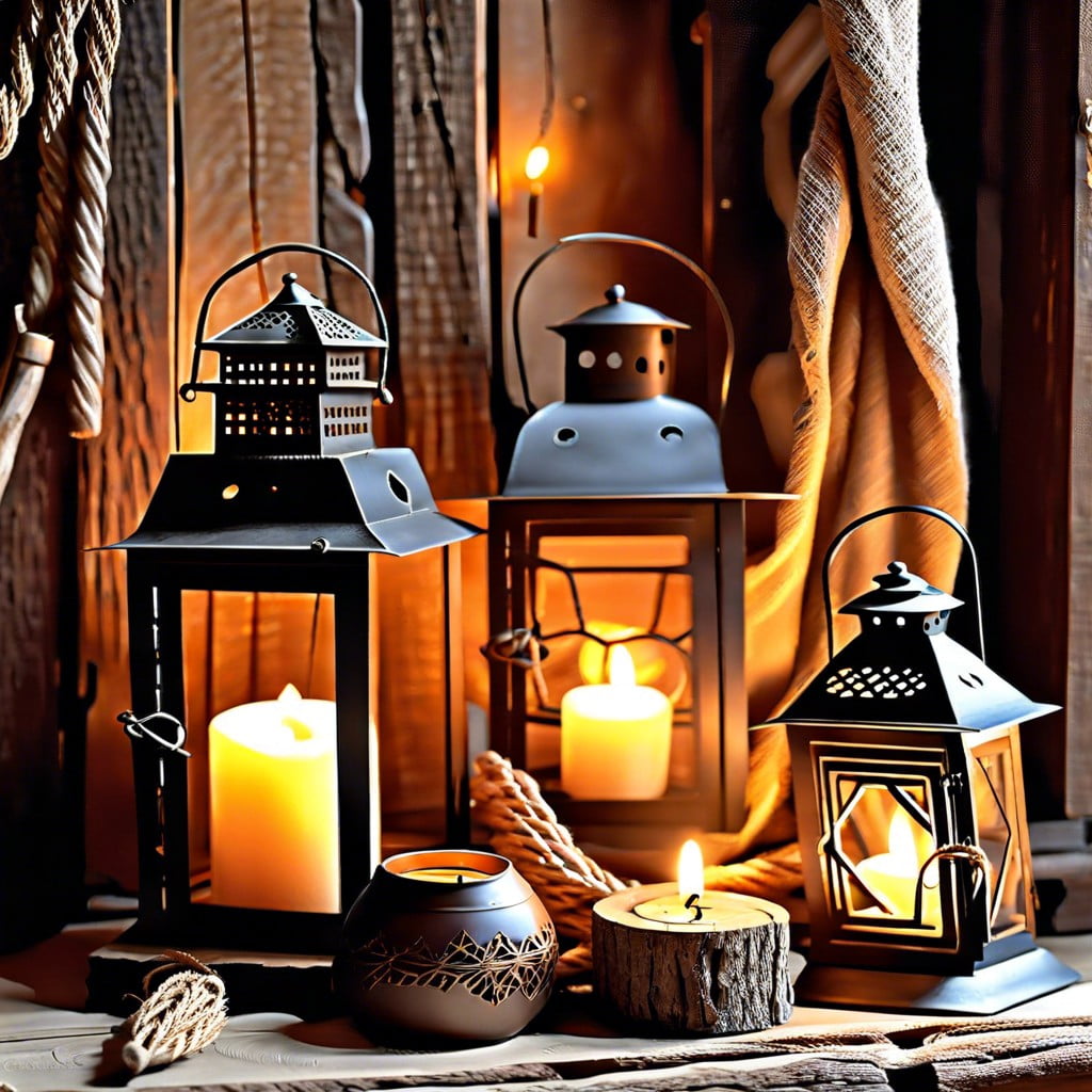 idea 11 primitive candle and lantern designs