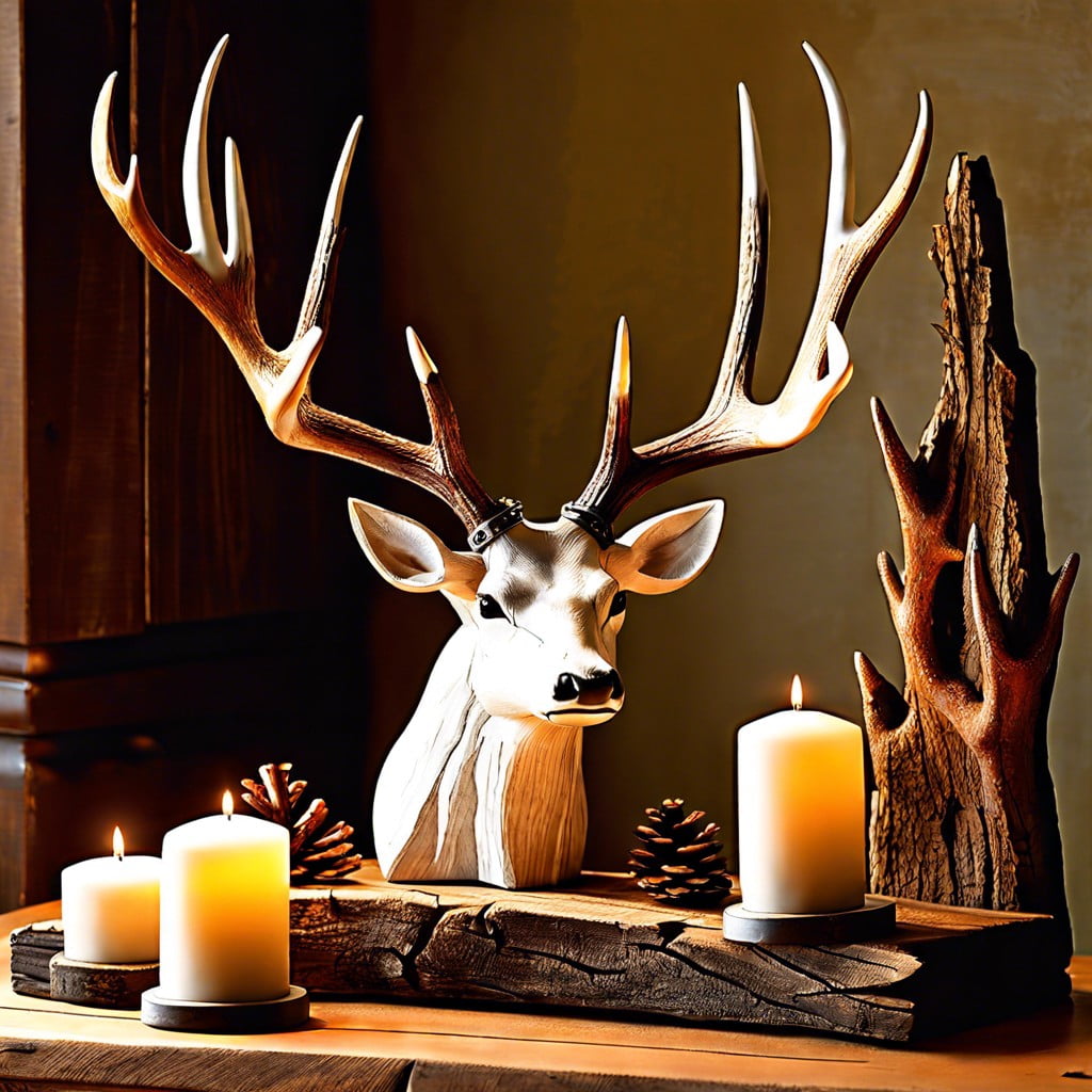 idea 13 how to use antler in primitive decor