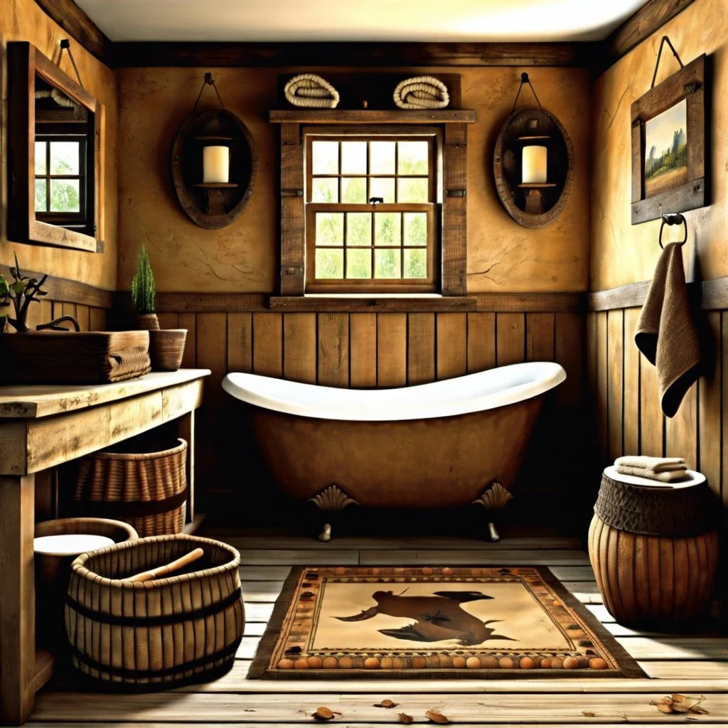 idea 7 primitive bathroom decor ideas