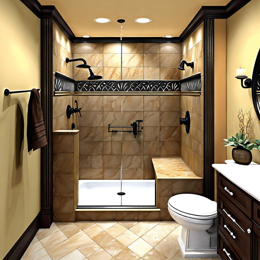 ideas for using decorative shower trim
