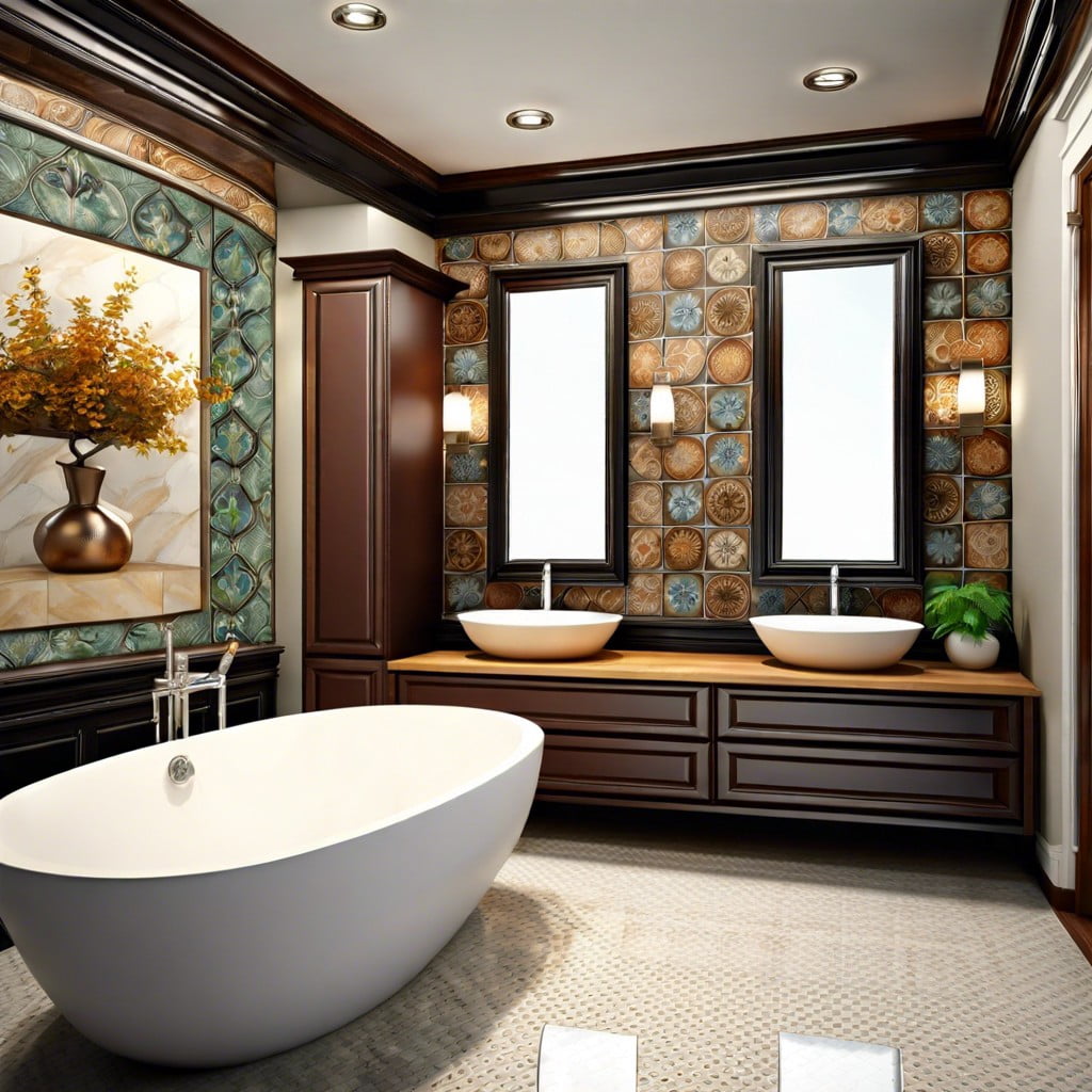 jazz up your bathroom with decorative tiles