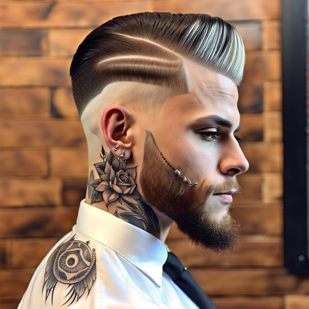 jazz up your low fade with hair tattoos 🎨