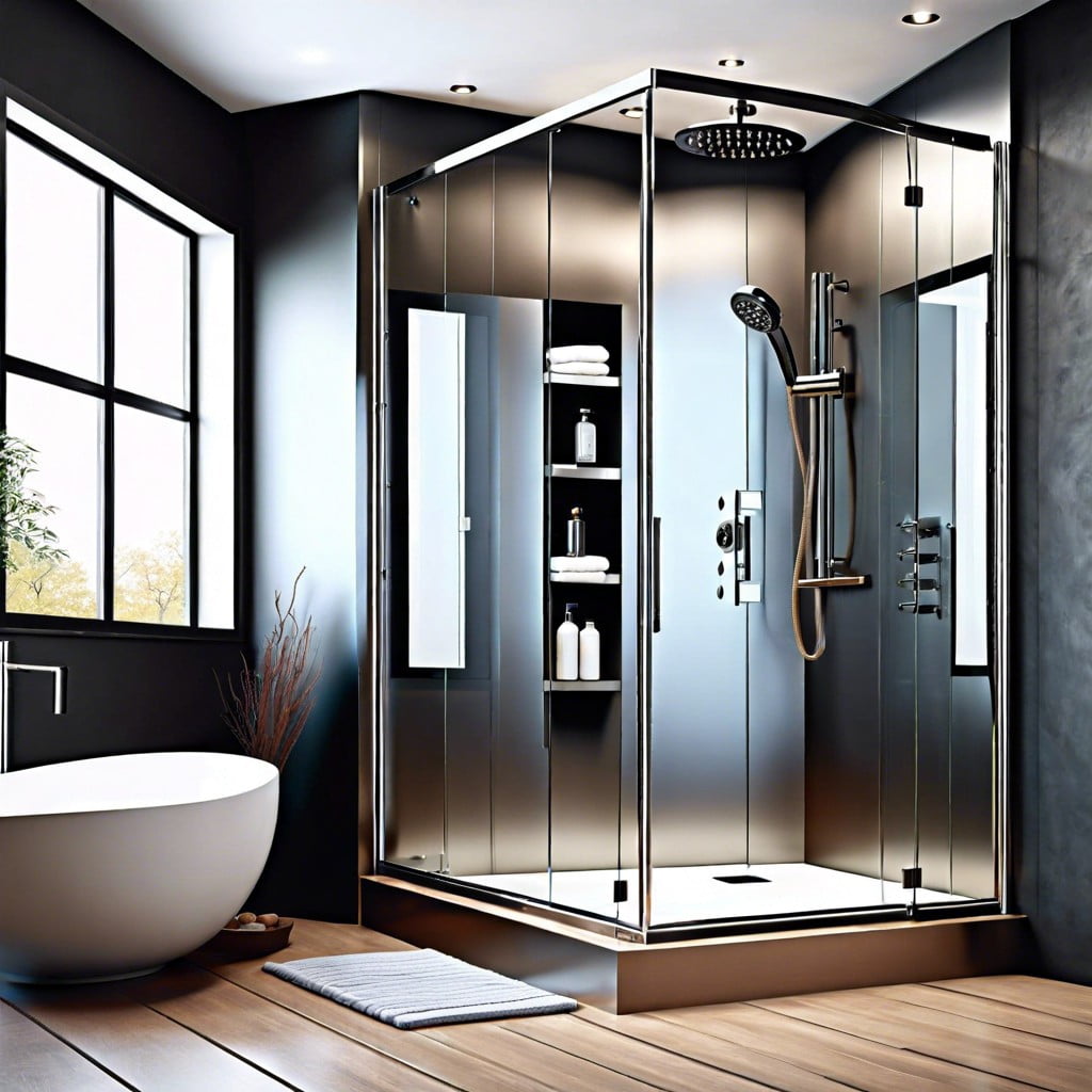 pros and cons of metal trim in the shower