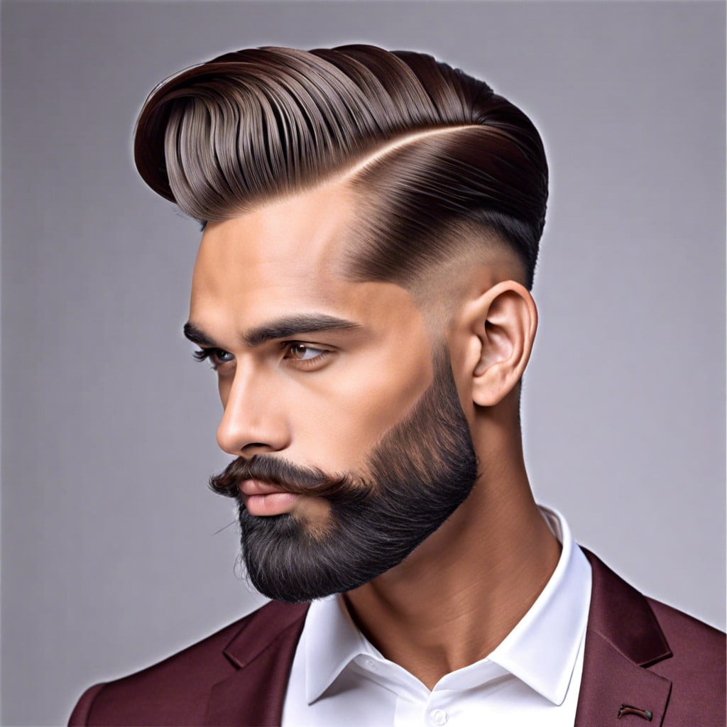 soft part comb over style