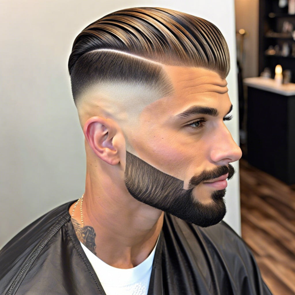 textured comb over haircut