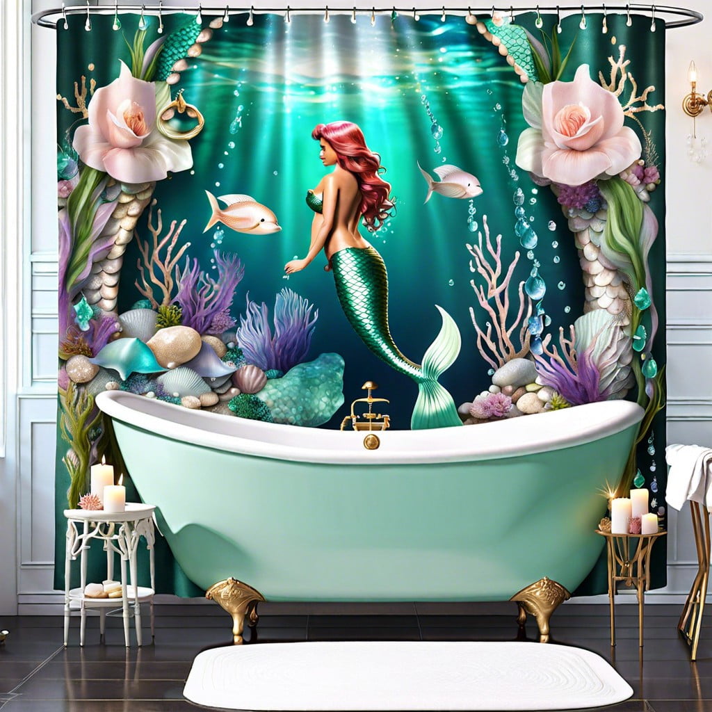 underwater love mermaid themed shower