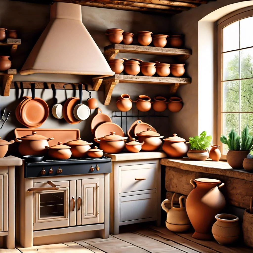 using clay pots for decor