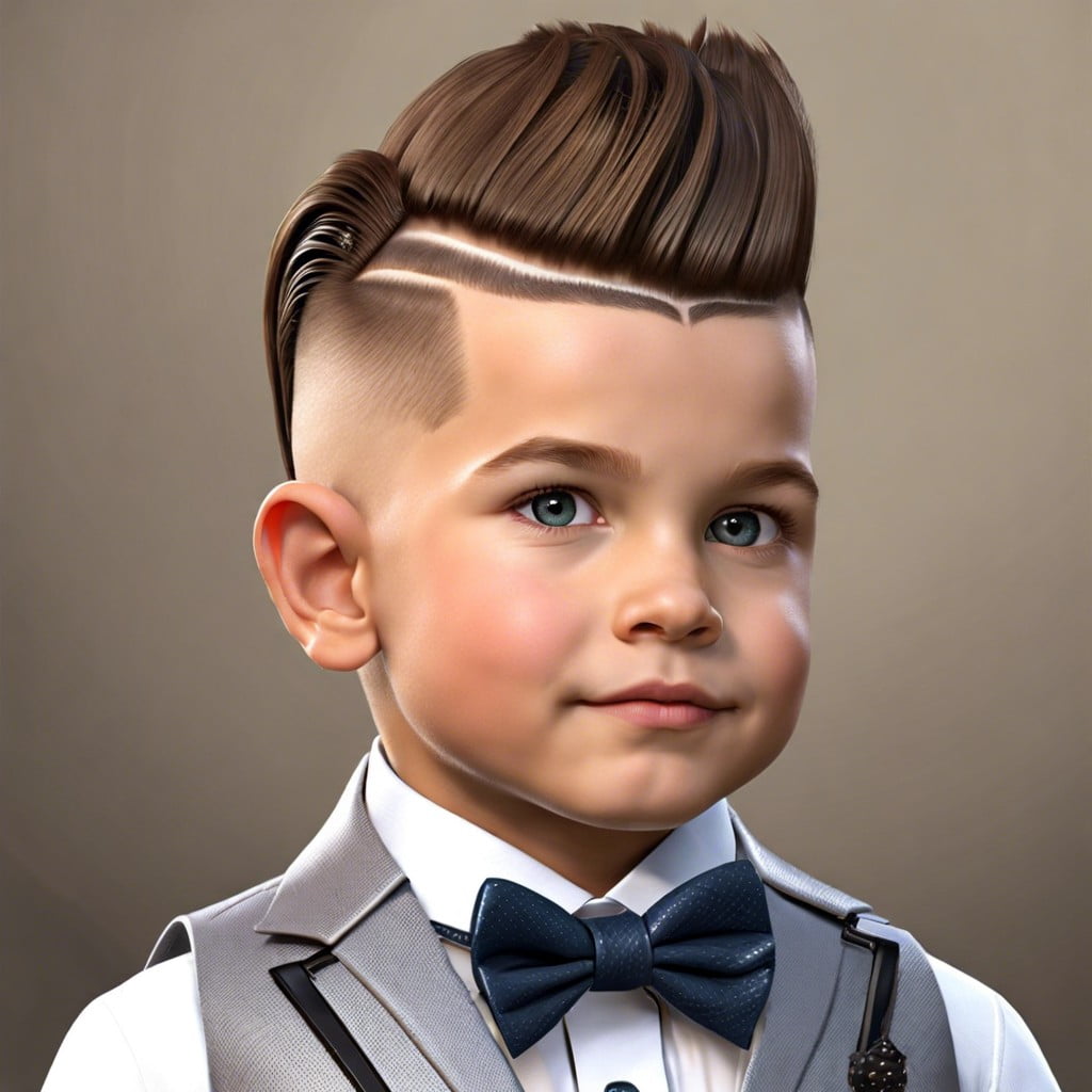13 classy gentleman mohawk with side part