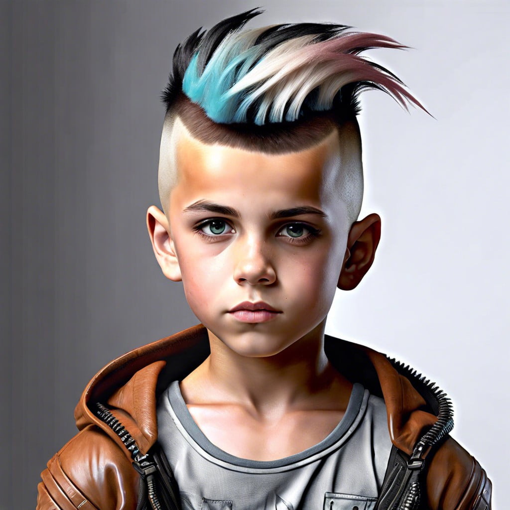 3 edgy look with mohawk and front bangs