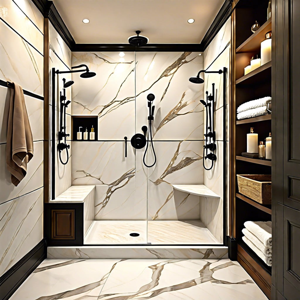 accessorizing your cultured marble shower