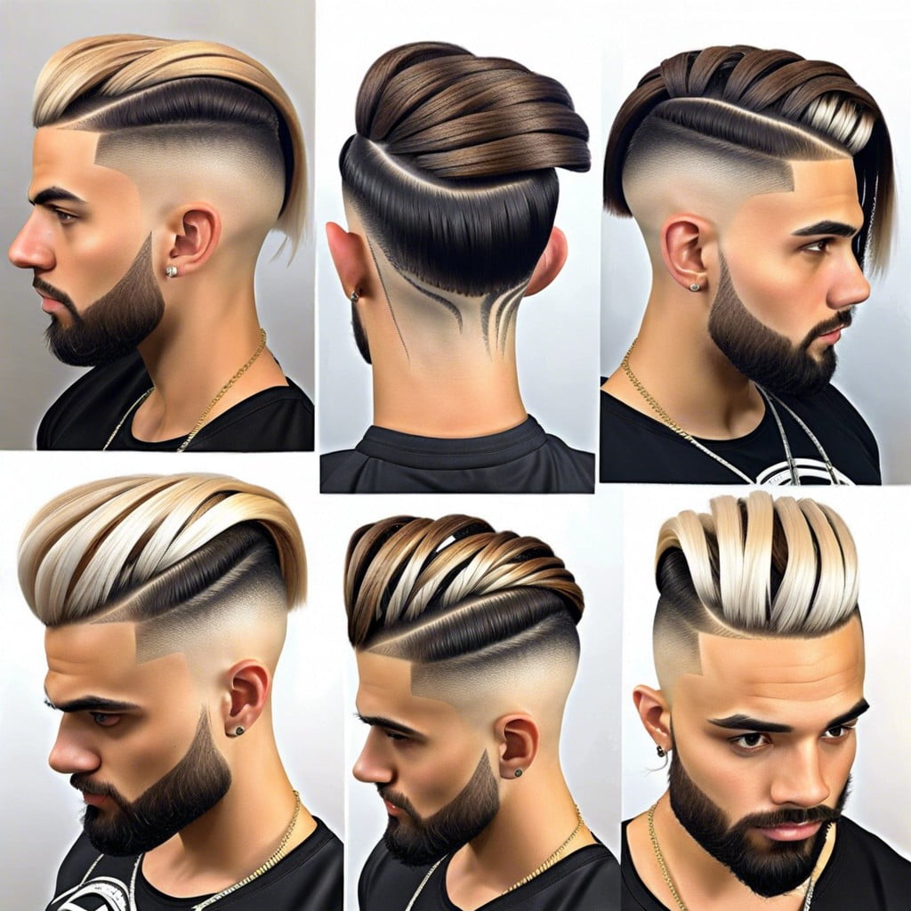 braided side crop top fade