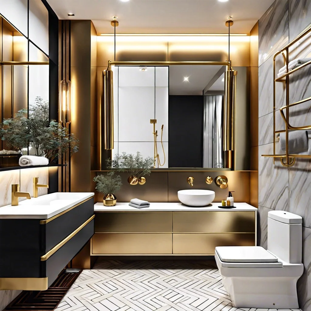 brass fittings the gem of 2024 bathroom trends
