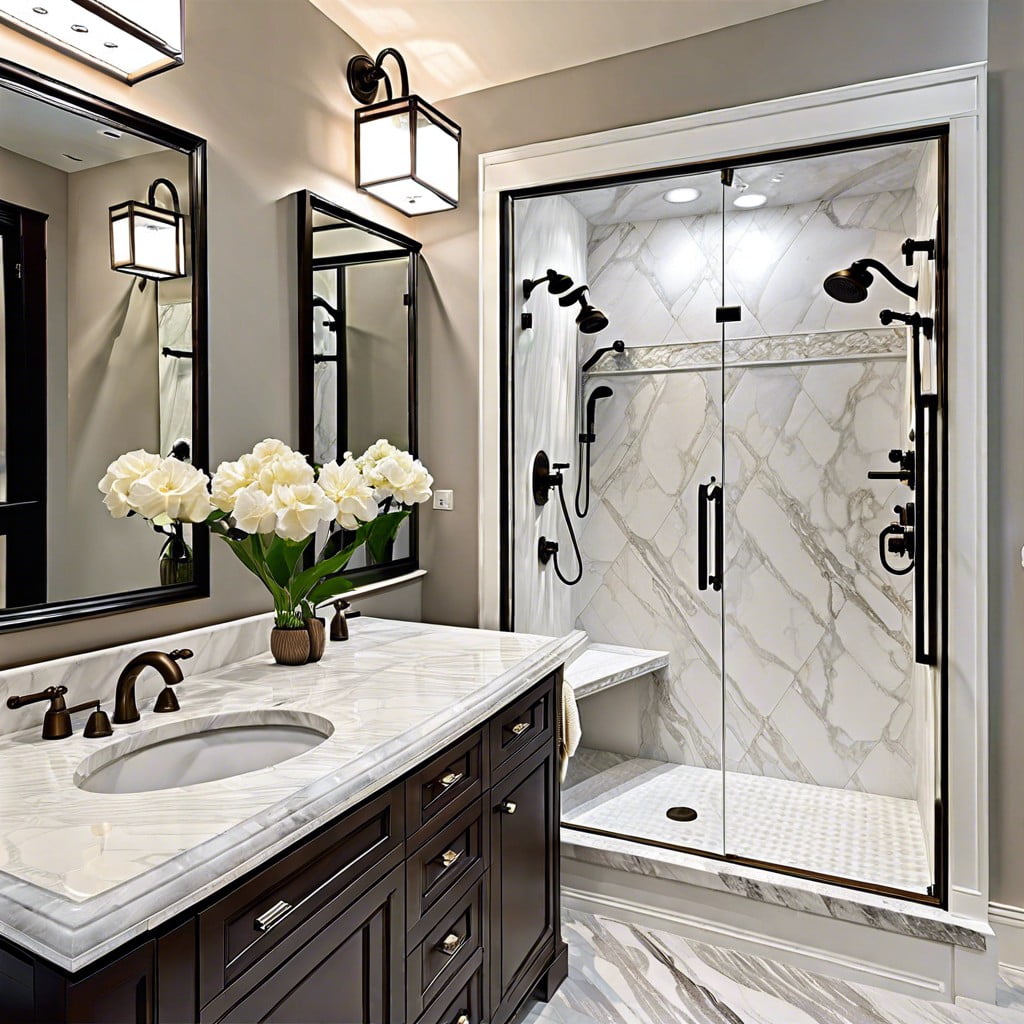 cultured marble vs. natural marble showers a comparison