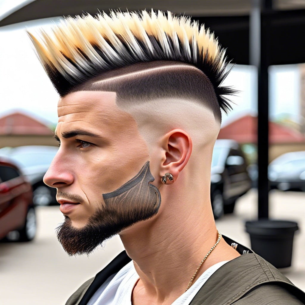 mohawk french crop fade