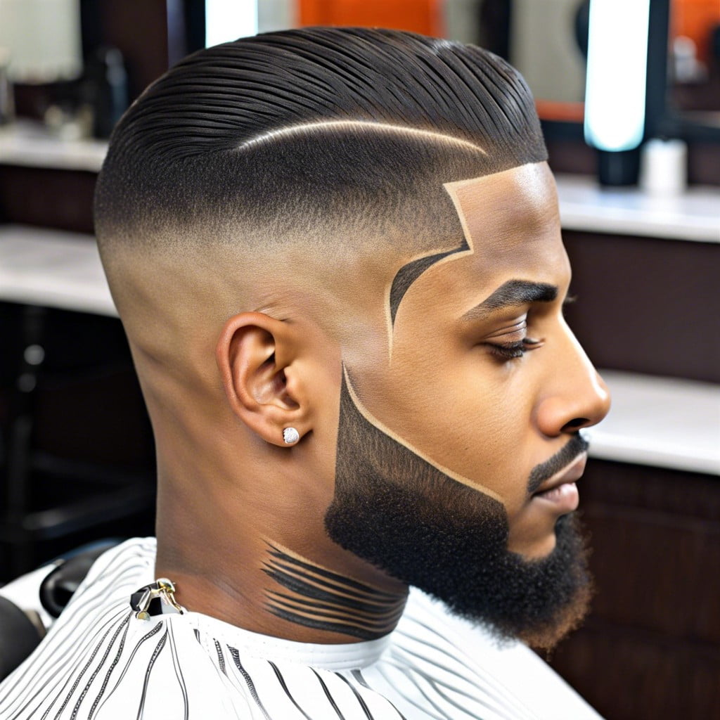 waves pattern on a taper fade