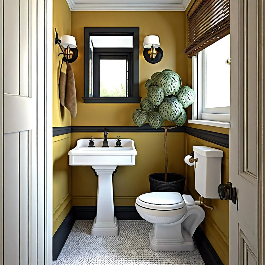 choose a pedestal sink to increase floor space perception